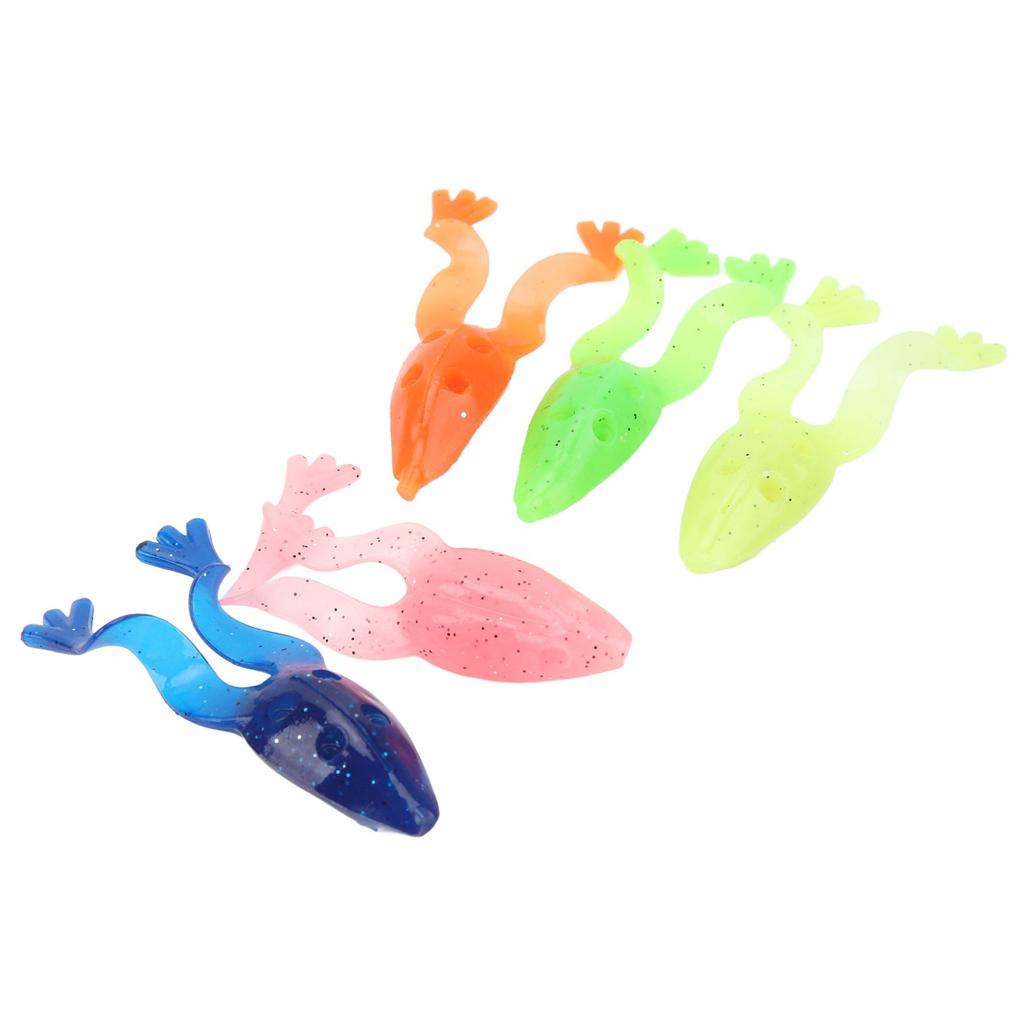 20 Stück Weiche Silikon Froschköder 8cm 5.5g Kunstköder Frosch Weiche Angelköder Schwimmende Köder mit Gewichtskammer Topwater-Köder