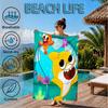 Cartoon Shark Dance Party Beach Towel, Microfiber Beach Towel, Perfect For Pool, Beach, Travel, Home Decor Beach Party Fan gifts