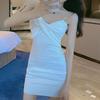 Summer Girl Dress With High Waist Sleeveless Knitted Business Casual For Office And Party