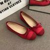 Fashion Casual Versatile Shallow Mouth Women's Single Shoes Spring and Summer New Flat Bow Niche Ballet Shoes