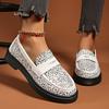 New Large Size Spring and Autumn New Muffin Thick-soled Foot Casual Single Shoes Leopard Print Women's Loafers