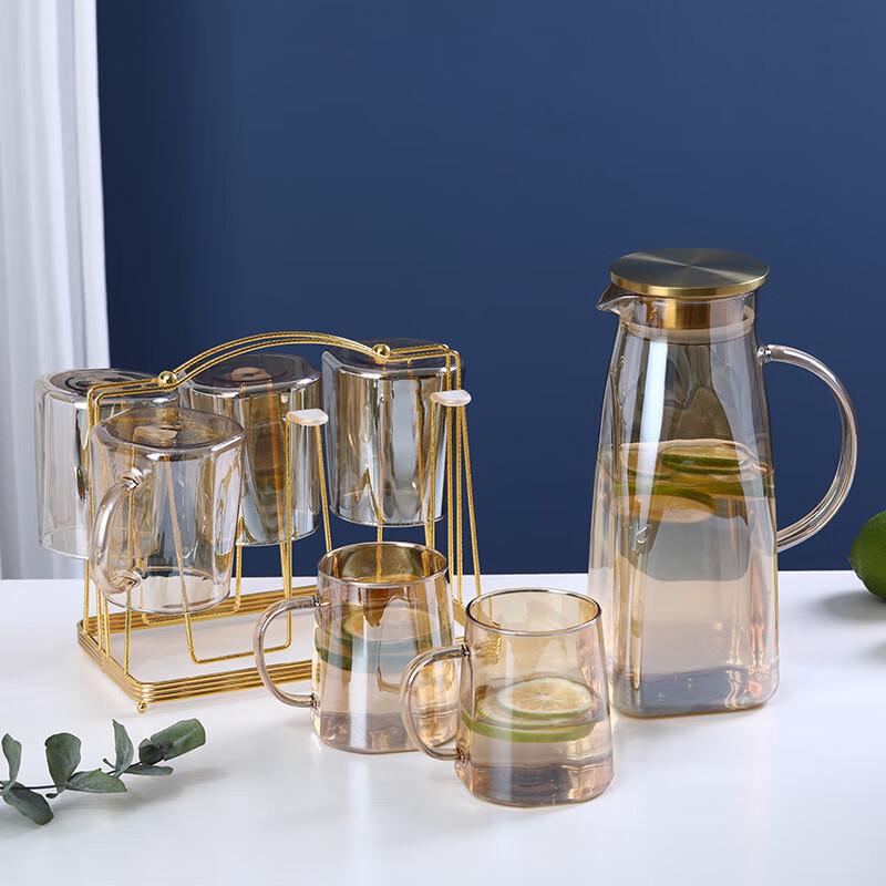 Nu Feng Amber High Borosilicate Glass Pitcher Set