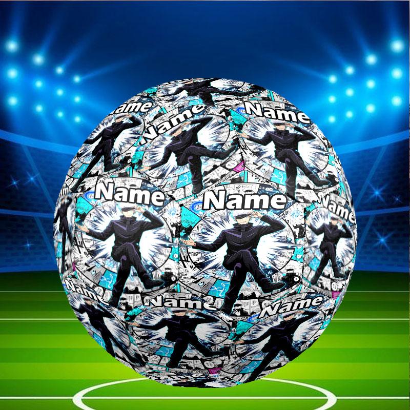 Custom Name Personalized Jujutsu Kaisen Print Size 5 Soccer Ball Training & Match Football, for Team, Kicking, Gift for Football Enthusiasts