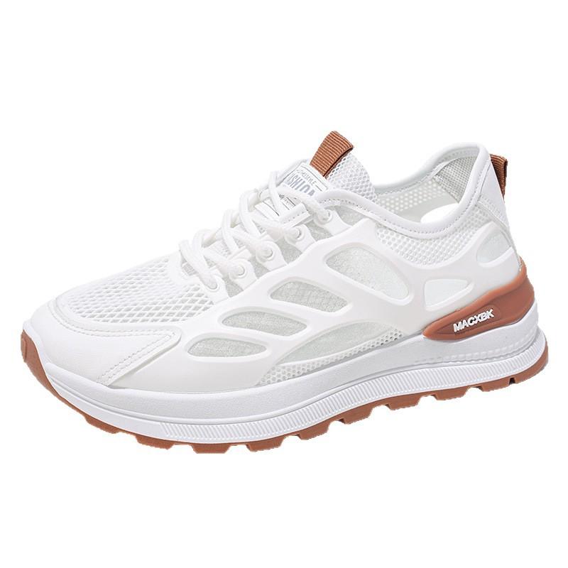 Sommer Damen Schuhe neue atmungsaktive Mesh-Schuhe Kinder Koreanische Version vielseitige kleine weiße Schuhe Plateau Sportschuhe lässige Dad-Schuhe Damen