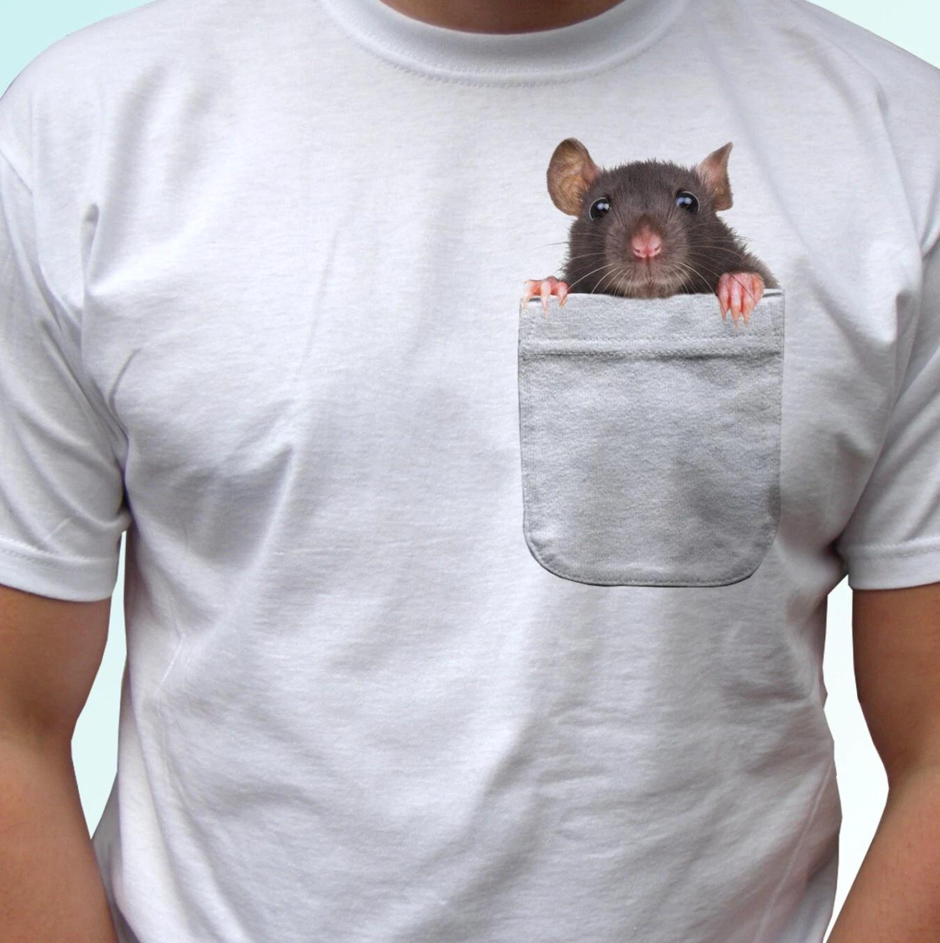

Rat kids boys T-Shirt animal white tee birthday top funny xmas design party gift all sizes 120