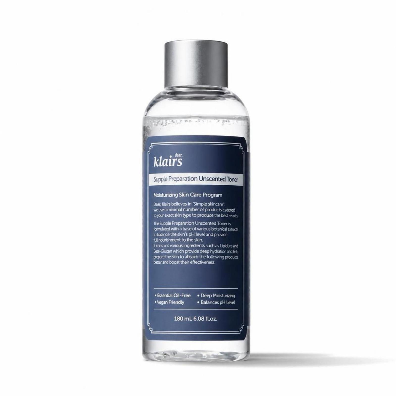 Klairs Supple Preparation Unscented Toner Hydrating Facial Toner 180ml 1 pc