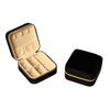 INS Round Mini Travel Jewelry Gift Box: Compact Ring Storage Case