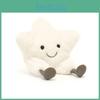 Jellyca Amuseables Cream Star Plush Toy With Pp Cotton Filling For Teens And Adults