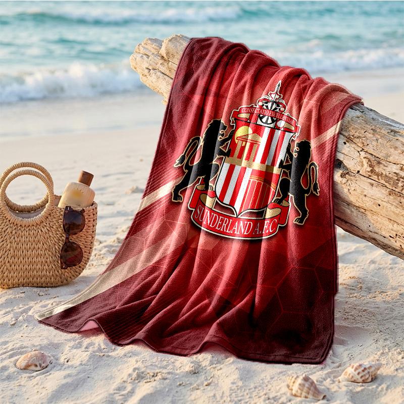 Asciugamano da Spiaggia Tema Sunderland Morbido Asciugatura Rapida?Asciugamano Asciutto Per Vacanze Estive Al Mare Nuoto