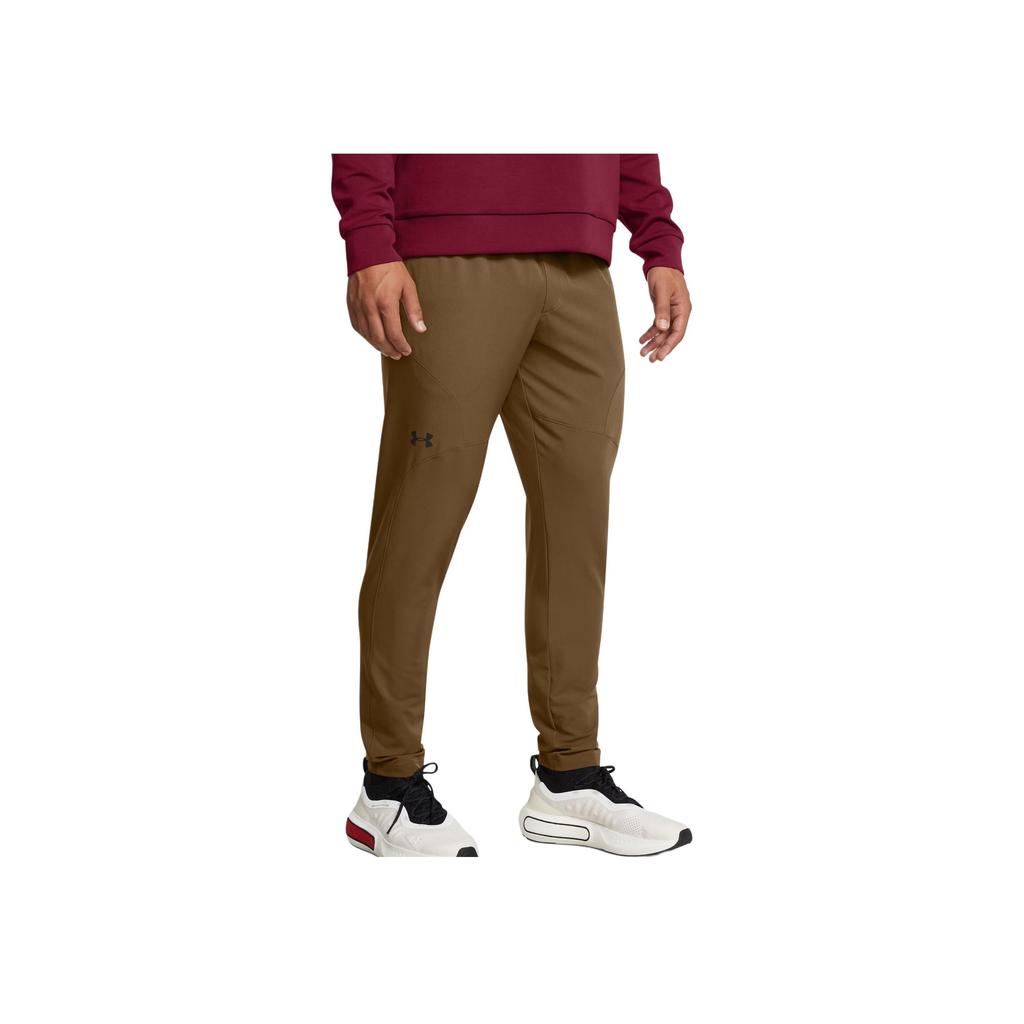 Under Armour Ua Unstoppable Tapered Soft Elastic Solid Color Versatile Knit Joggers Men Joggers Coyote-Brown 1352028-498