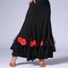 Modern Dance Skirt Dance Competition Skirt Ballroom Dance Suit Half-length Swing Skirt Sequins Embroidery Performance Dance Suit
