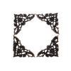 4Pcs Bronze Jewelry Box Book Butterfly Corner Bracket Antique Decorative