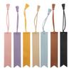 3Pieces Leather Bookmarks Book Page Markers with Tassels Reading Accessories Gifting For Book Lovers Students Readers
