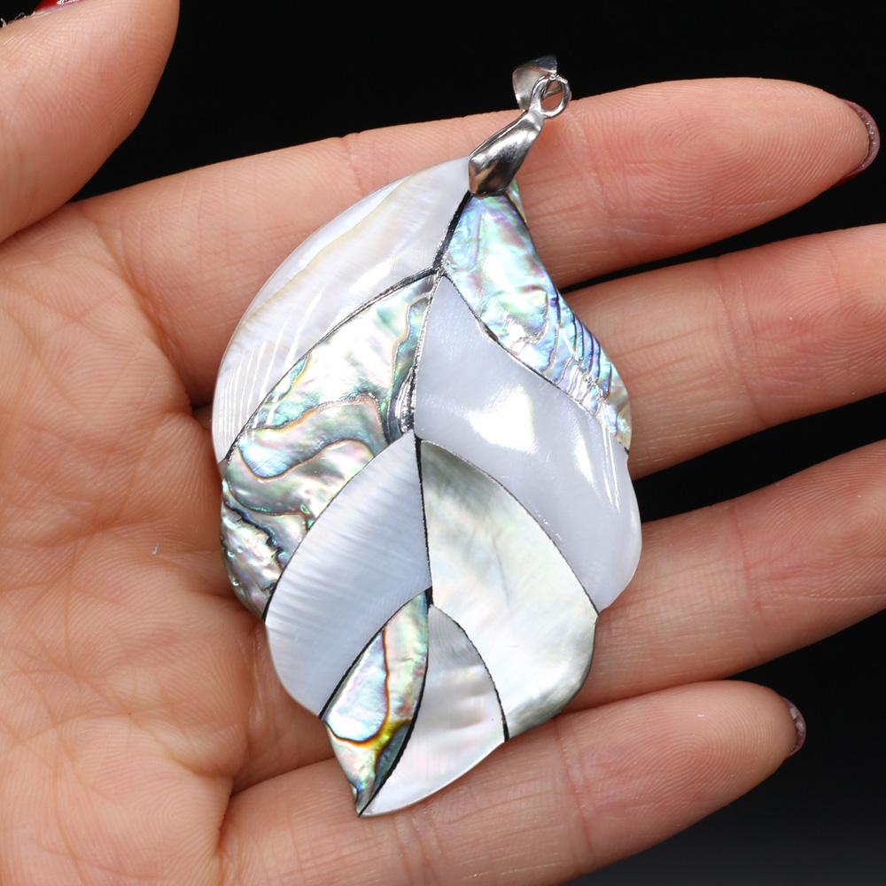 Splicing Pendant Natural Shell Irregular Pendant 50x50mm For Jewelry Making DIY Necklace Bracelet Accessory