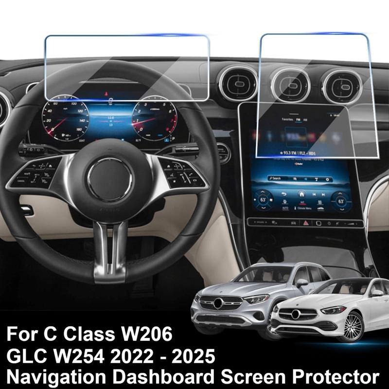 Tempered Glass Screen Protector Film Navigation Dashboard For Mercedes Benz C Class W206 GLC W254 -2025 Car Accessories
