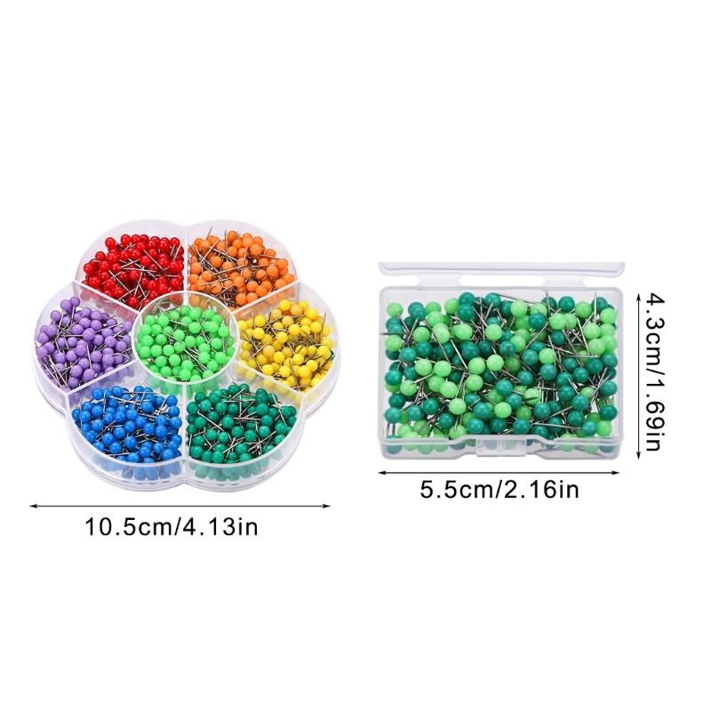 200/700Pcs Sewing Pin Straight Pin for Dressmaker, Sewing Project, Multicolored Quilting Pin , Push Pin Notice Board Pin