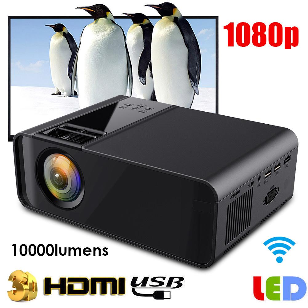 

Портативный 1080P LED Smart Projector LED Smart Projector Домашний кинотеатр 720P - US Plug