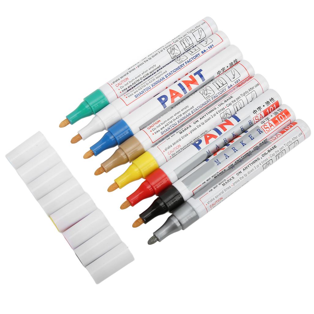 8Pcs Whiteboard Pen Multifunctional Colorful Fast Drying NonToxic Painting Marker for Graffiti Writing