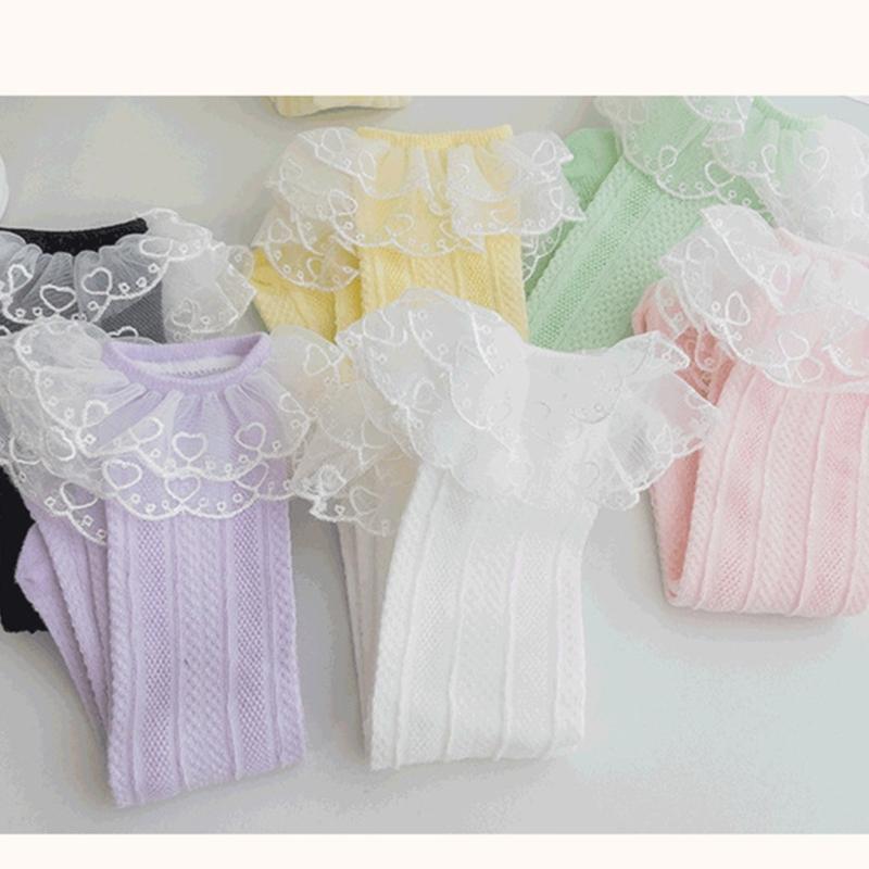 Fashion Lace Calf Socks Socks Breathable Loose Socks for Girls Bowknot High Boot Socks Long Knee High Stockings