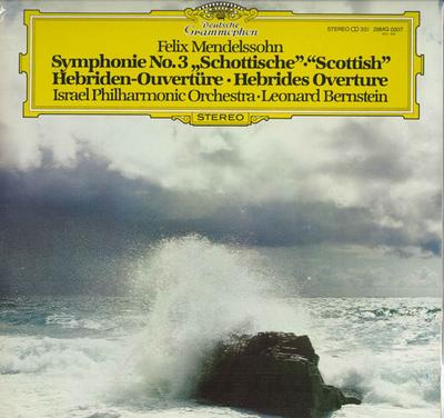 LP Record LEONARD BERNSTEIN, ISRAEL PHILHARMO - Mendelssohn: Symphony No. 3 In A Mi 28MG0007 DEUTSCHE GRAMMO 1981 Japan Obi Classical Used