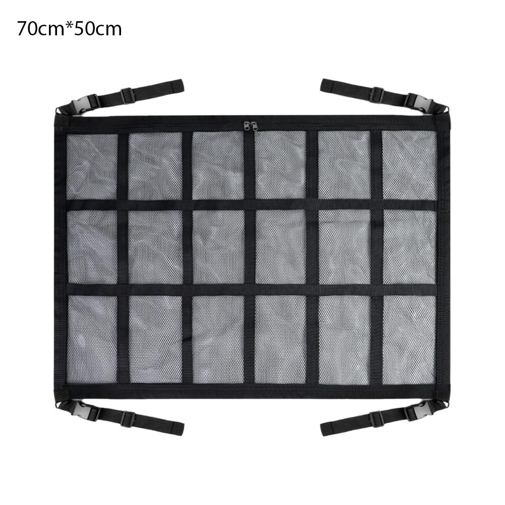 Universal Car Roof Storage Bag Mesh Organizer Net Large Capacity Car Ceiling Storage Net Pocket for Travel Camping