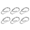 100PCS Lightweight Fishing Snaps Rings Oval Fishing Split Rings  Saltwater Fishing