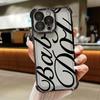 Creative Stylish English Letters Case for Apple iPhone 17 Pro Max 11 13 15 16e Air 14 12 Plus 16 Pro Phone Cover