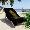 Golden Emblem Radiance beach towel Beach towel for vacation photos beach Outdoor pool towel swim Absorbent bath towel Outdoor picnic beach mat