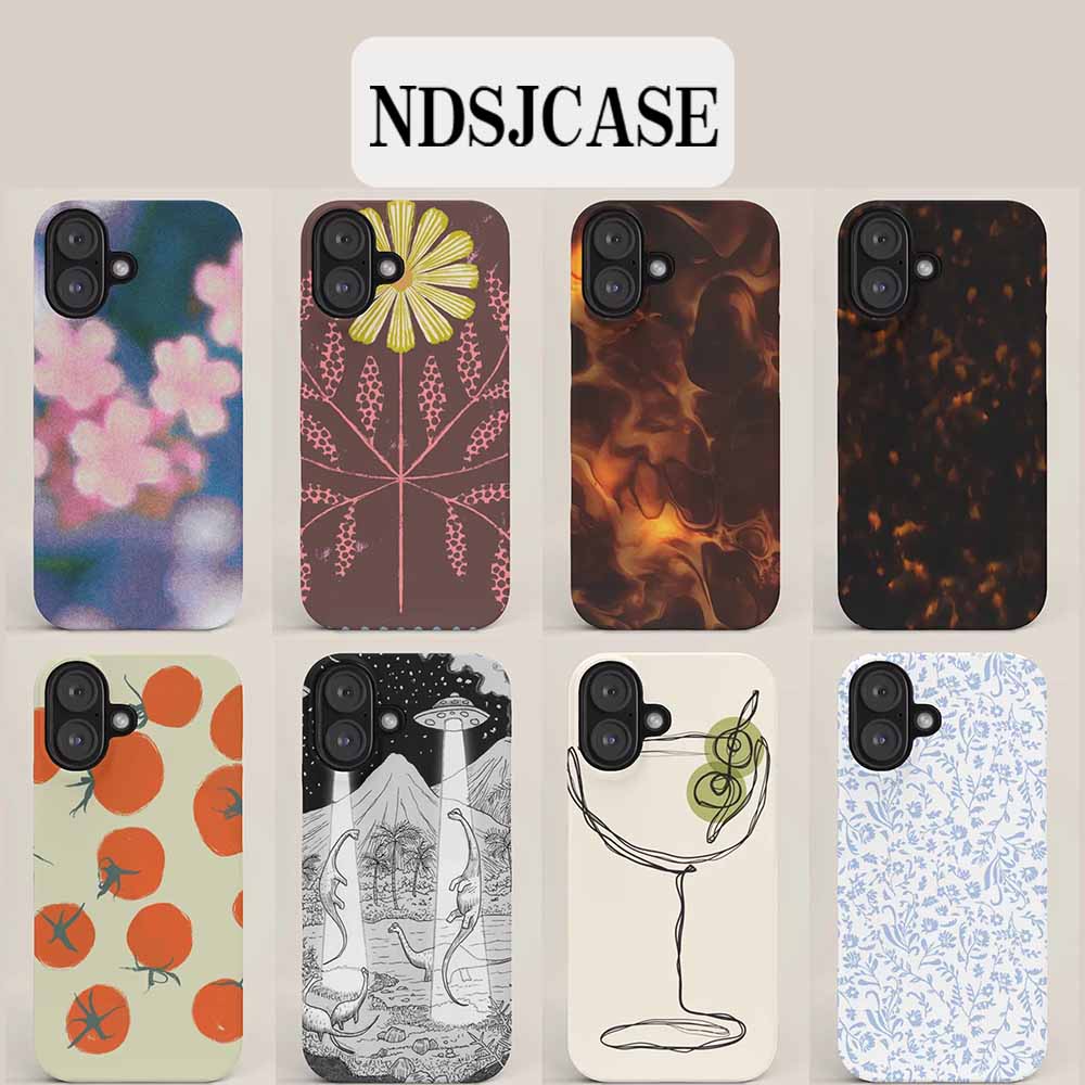 New Clmj Phone Case for iPhone 17 16 15 14 13 12 11 Air Pro Max Plus Luxury Cute Pomodoros Double-layer Back Cover