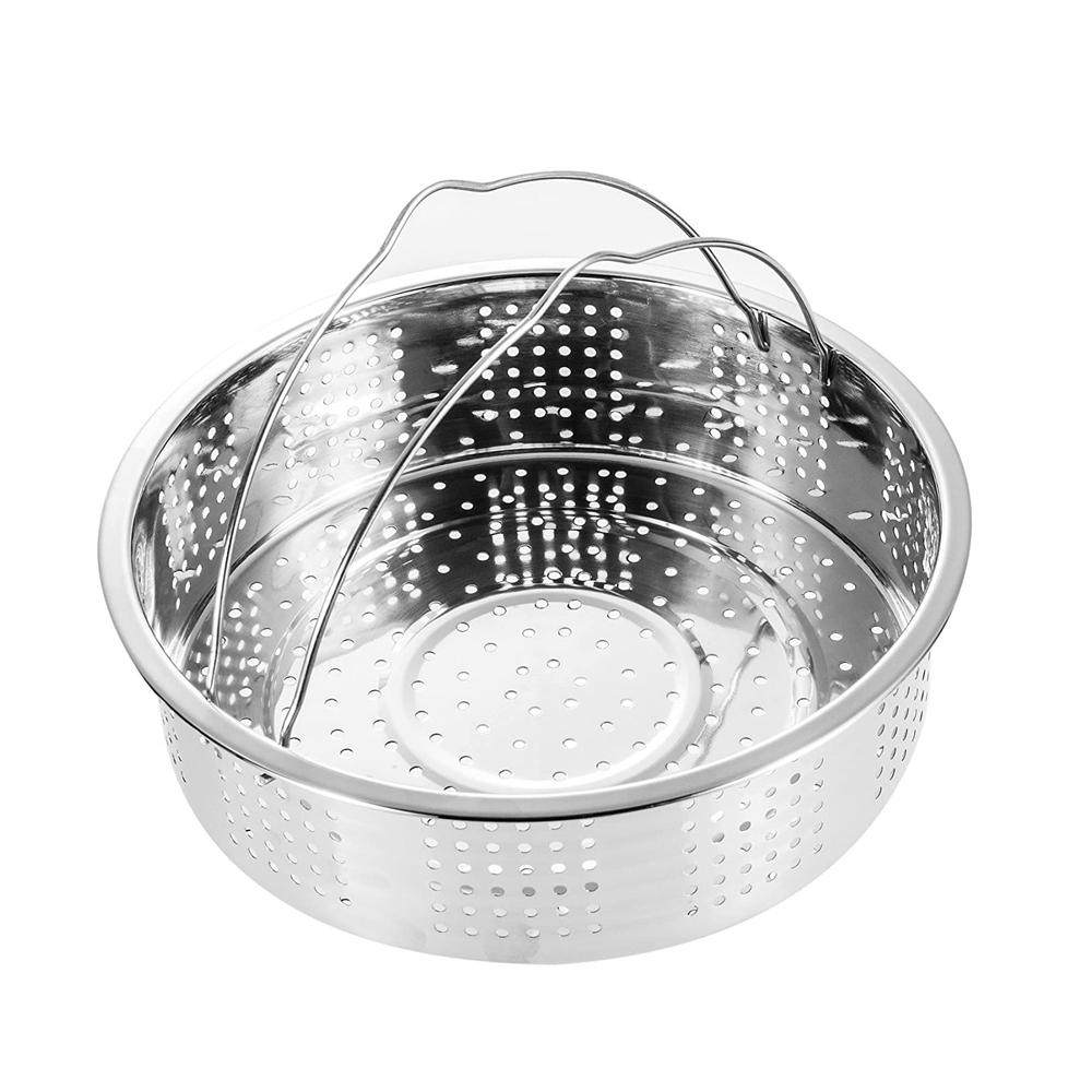 S/M/L Vegetables Stainless Steel Basket Compatible with Pot with Holes Cage Steamer Cooker Cakeware