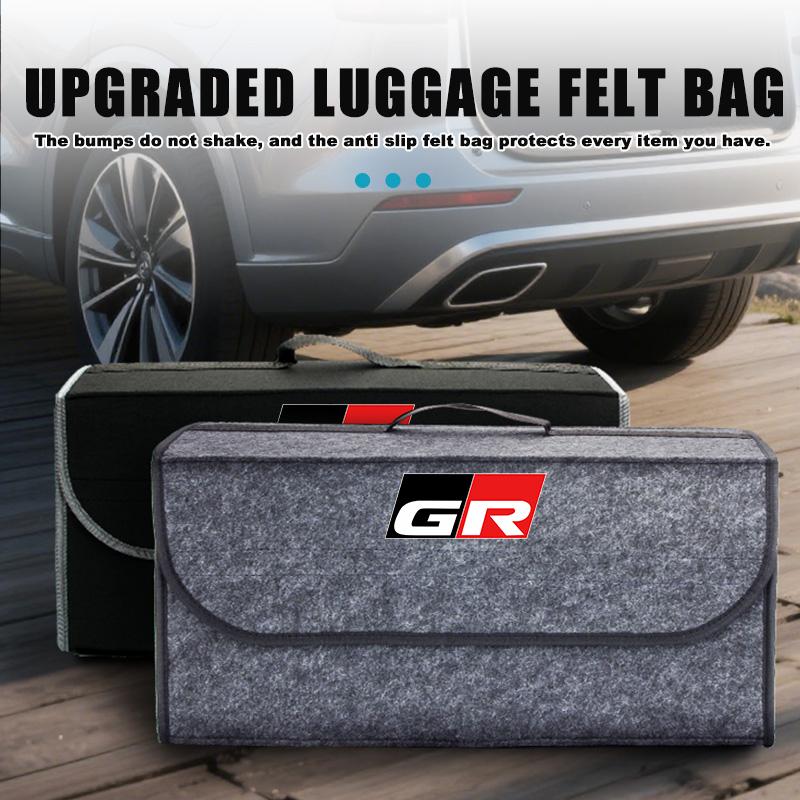 Car Trunk Storage Box Organizer Foldable Stowing Tidying Container Bag For S1 Yaris Corolla Rav4 CHR Auris Cruiser Prius JH0