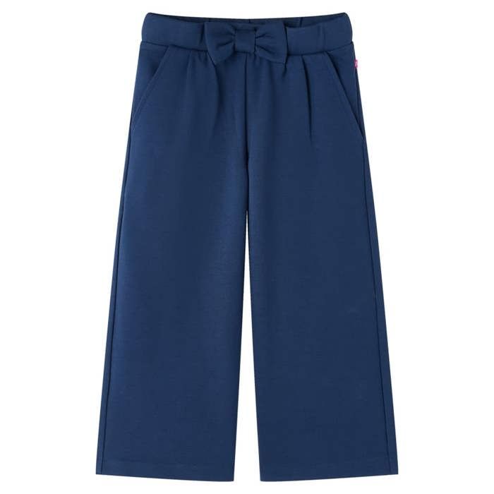 Pantalon à jambes larges pour enfants bleu marine 92/104/116/128/140