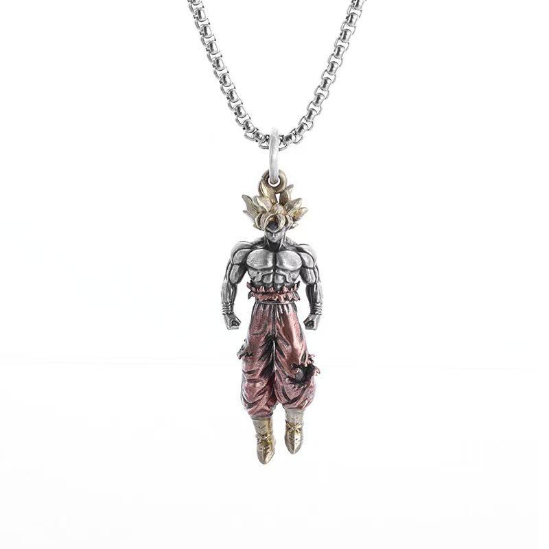 

Dragon Ball Saiyan Necklace: Trendy Unisex Punk Sweater Chain