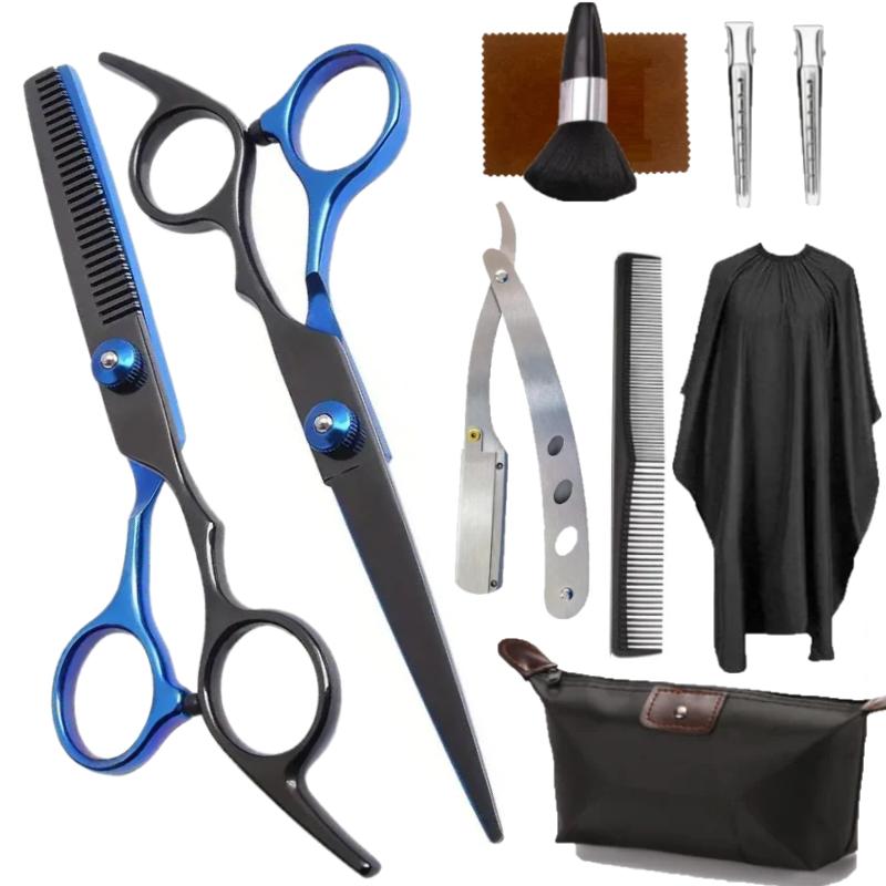 Professional Barber Scissors 6.0 inch  Hairdressing Scissors Hair Cutting Thinning Shears Set