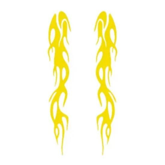 Autocolant universal DIY flacără vinil Decal impermeabil pentru mașina motocicletă rezervor de gaz impermeabil motocicletă flacără autocolant kit decalcomanii