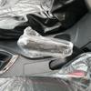 50pcs Disposable Universal Car Transparent Steering Wheel Gear Cover Elastic Waterproof Plastic Isolation Protection Cover