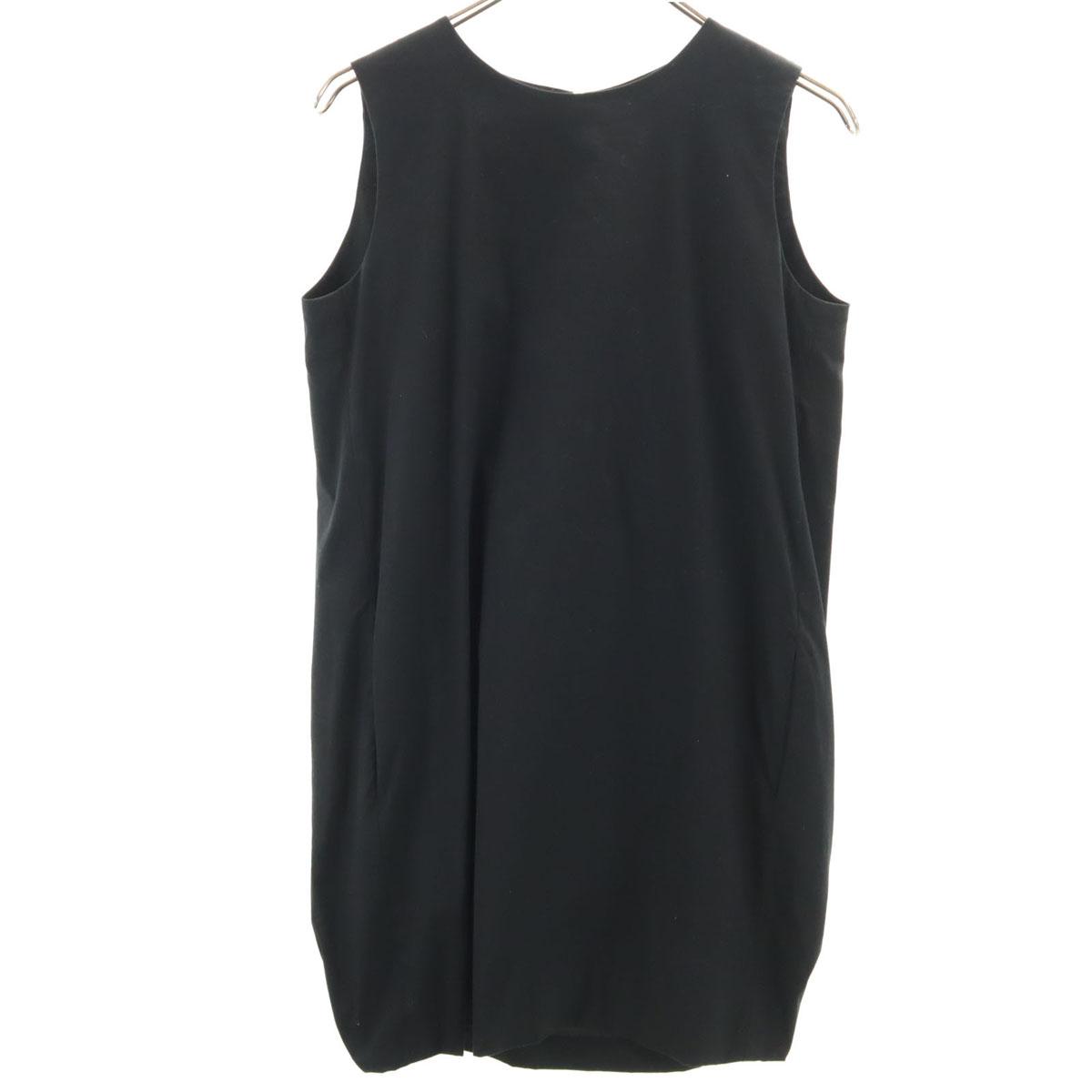 

YOKO CHAN сделано в Японии Платье без рукавов длиной до колена 38 Черная серия Женское Б/У