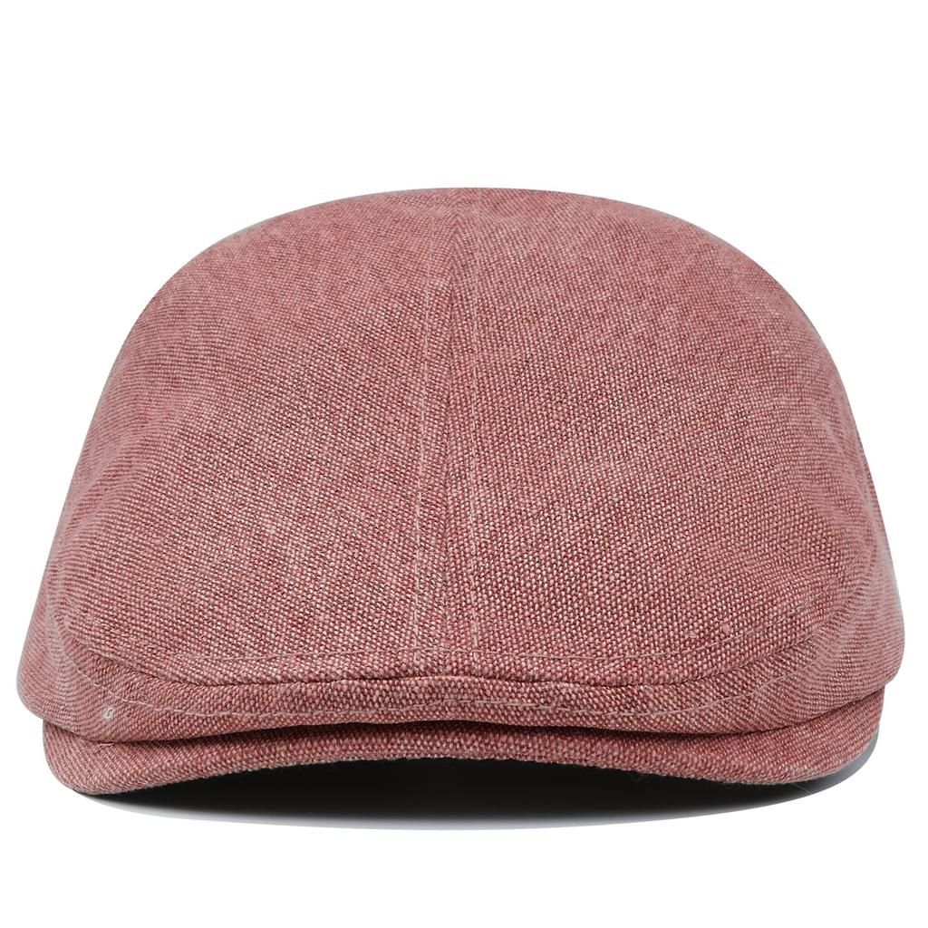 Croogo Hunting Solid Plus Gift Men's Hat, Color, Sizes, Fall/Winter, Golf, Adjustable, Casual, Outdoor, Beret, Simple, Painter's Hat, (G-HBL1-Pink)