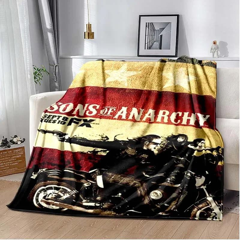 Jax Teller SONS OF ANARCHY Charlie Hunnam Throw Blanket Shawl Cloak Bedroom Living Room Sofa Couverture Chaude Manta Caliente