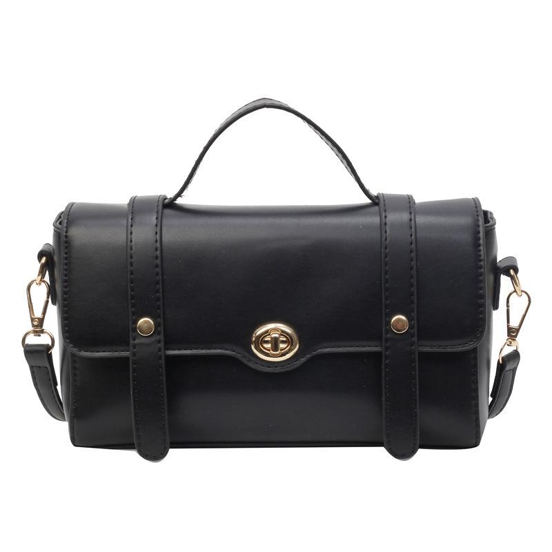 Retro niche bag women's 2025 new fashion and simple commuter bag high-end lock single shoulder messenger bag