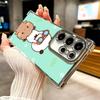 Bubu Dudu Cartoon Cute Plating Phone Case For Samsung Galaxy S24 S25 FE S26 Edge S23 Ultra S22 S21 Plus S20 Anti-Fall Airabag Co