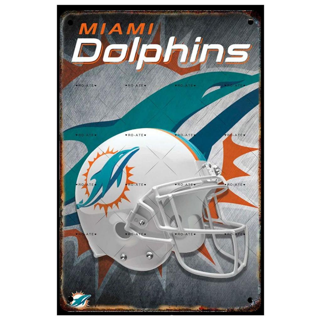 Football Helmets Metal Tin Signs Wall Decoration Plaque Vintage Art Poster Iron Painting for Man Cave Home Cafe Garden Club Bar