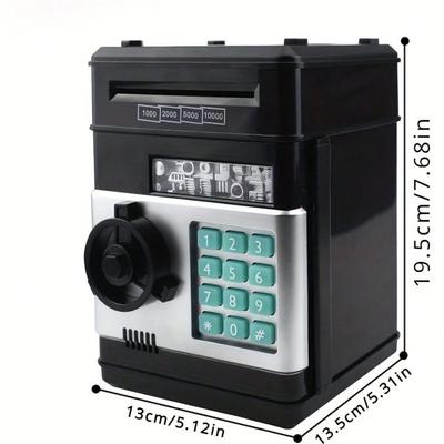 Piggy Bank, Electronic Coin Savings Bank With Password Protection, ATM Savings Bank Coin Reel Storage Box, Creative Money Storag