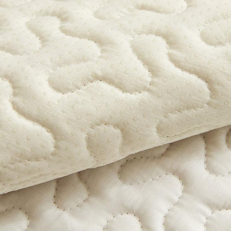 Four Season Universal Sofa Mat Cotton Anti Slip Backrest Armrest Decorative Dust Cover Thick Quilted Sofa Cover For Living Room