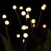 Solar Firefly Warm Light 6-head Ground Lamp 4 Packs Fireflies Ground Lights Firefly Solar Lights