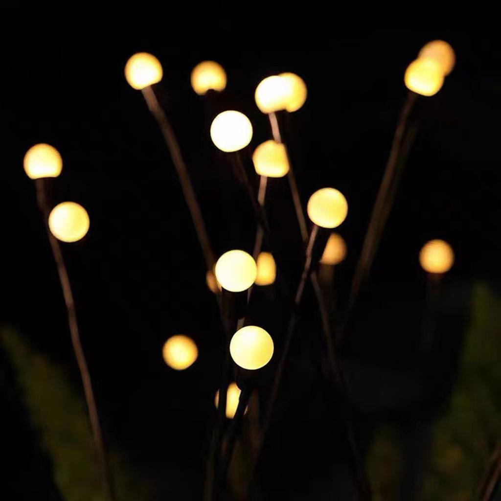 Solar Firefly Warm Light 6-head Ground Lamp 4 Packs Fireflies Ground Lights Firefly Solar Lights