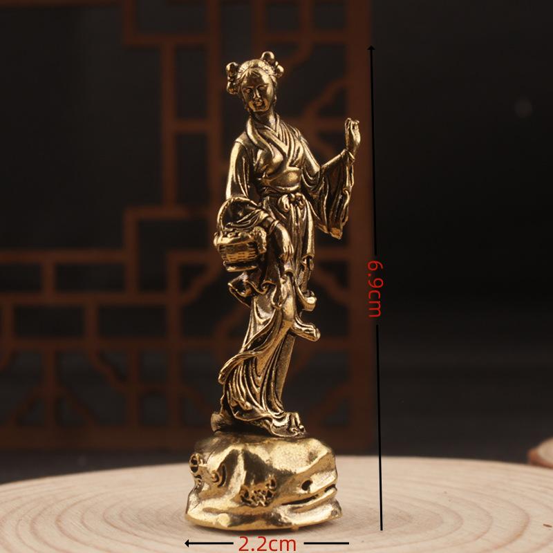 Brass Craft Home Desktop Office Ornaments Four Talented Women Models Copperware Wholesale