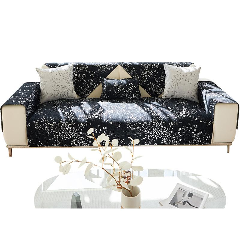 Chenilowa poduszka na sofę Cztery pory roku Uniwersalny pokrowiec na sofę Uniwersalny pokrowiec All-Inclusive Antypoślizgowy pokrowiec na sofę