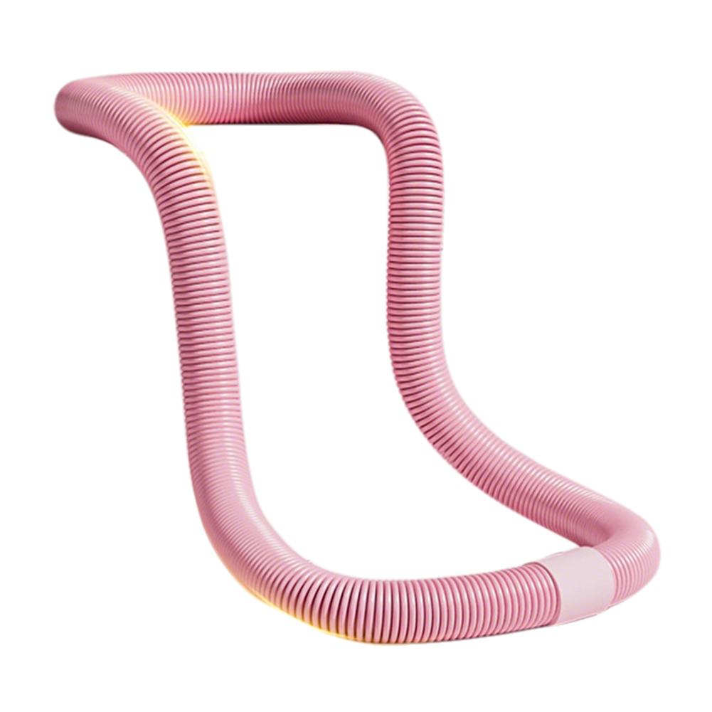 Weighted Fitness Hoop Portable Soft Spring Hoop Quiet Design Foldable Waist Toning Hoop Waist Training Circle for Fat Burning