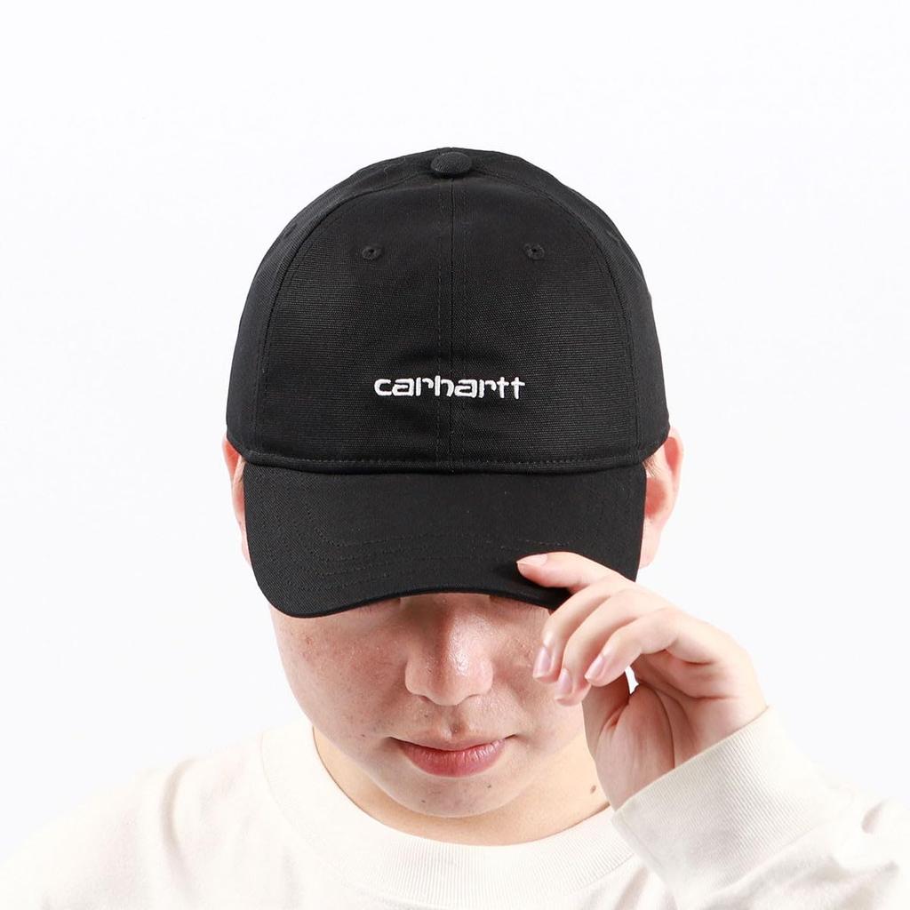 Carhartt WIP CANVAS SCRIPT CAP I028876 White X Black Free Size